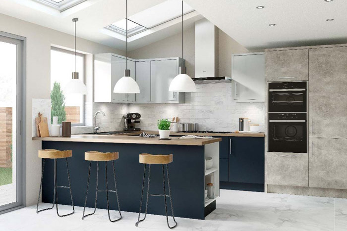 Manston light grey & linden indigo light atelier low