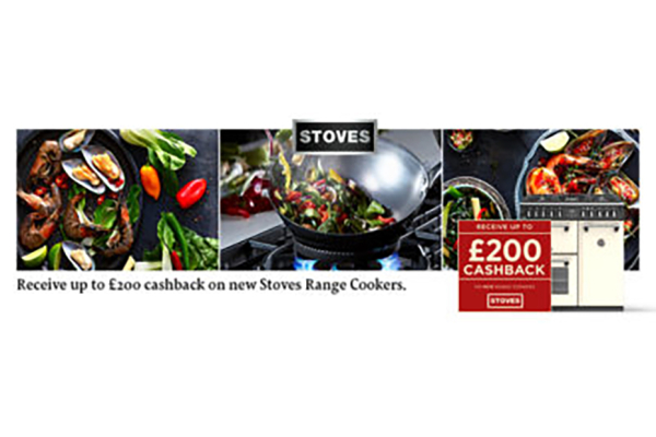Redeem up to £200 cashback with Stoves Range Cooker Collection