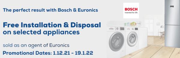 Free Installation and Recycling on Selected Bosch Appliances Winter 21