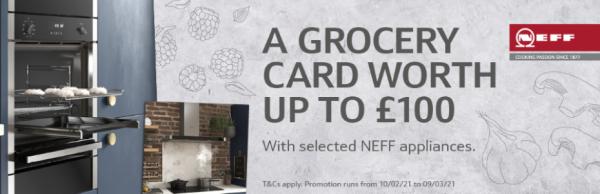 Get your groceries FREE, when buying selected Neff appliances