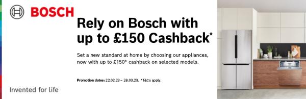 Bosch Cashback Promotion – 22nd February to 28th March 2023