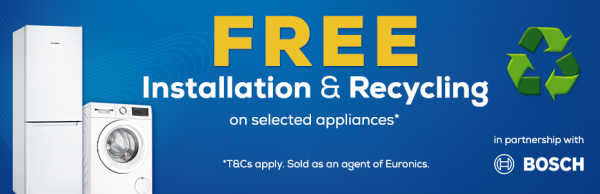 Free Installation & Recycling with Bosch